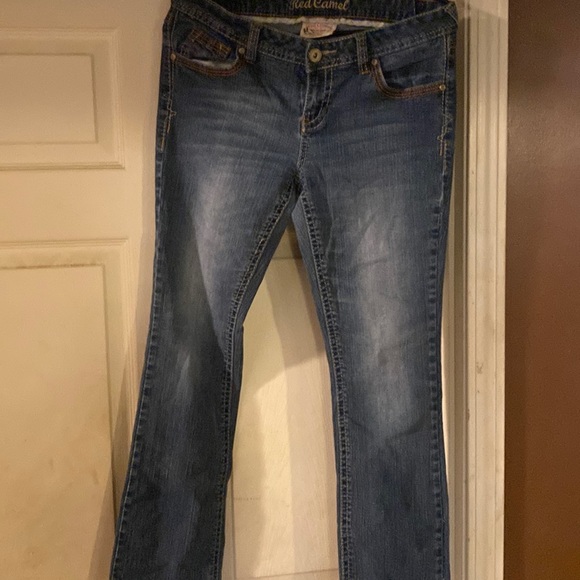 Red camel jeans like new - Picture 1 of 5